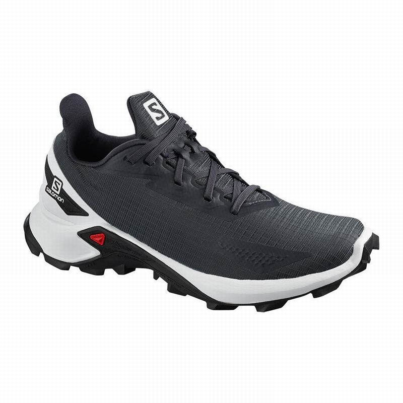 Salomon ALPHACROSS BLAST Zapatillas Trail Running Mujer - Gris / Blancas - Colombia (02678-HYTK)